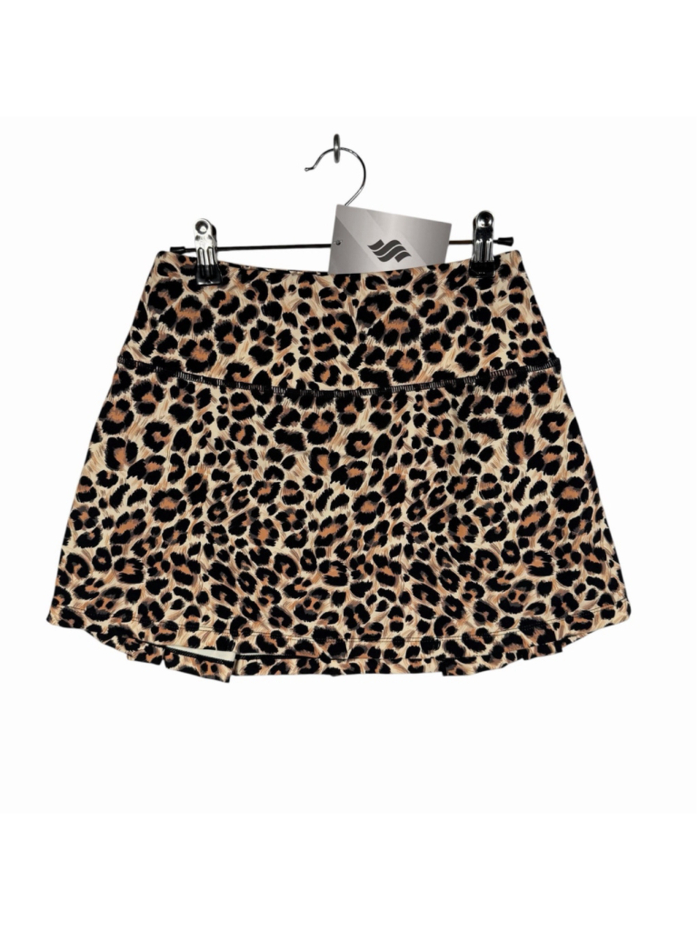 Soothfeel Athletic Ruffle Tennis Golf Leopard Skirt With Shots for Women Size XS